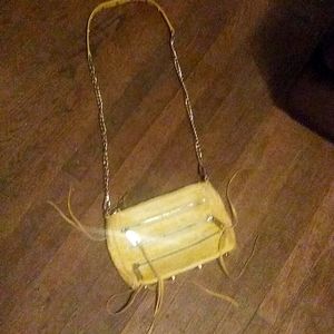 A yellow purse